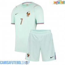 Camisa de time de futebol França Ousmane Dembele #7 Replicas 2º Equipamento Infantil Mundo 2026 Manga Curta (+ Calças curtas)
